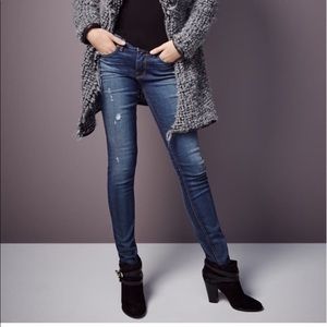 Strom tio skinny distressed ankle jeans jaguar 25